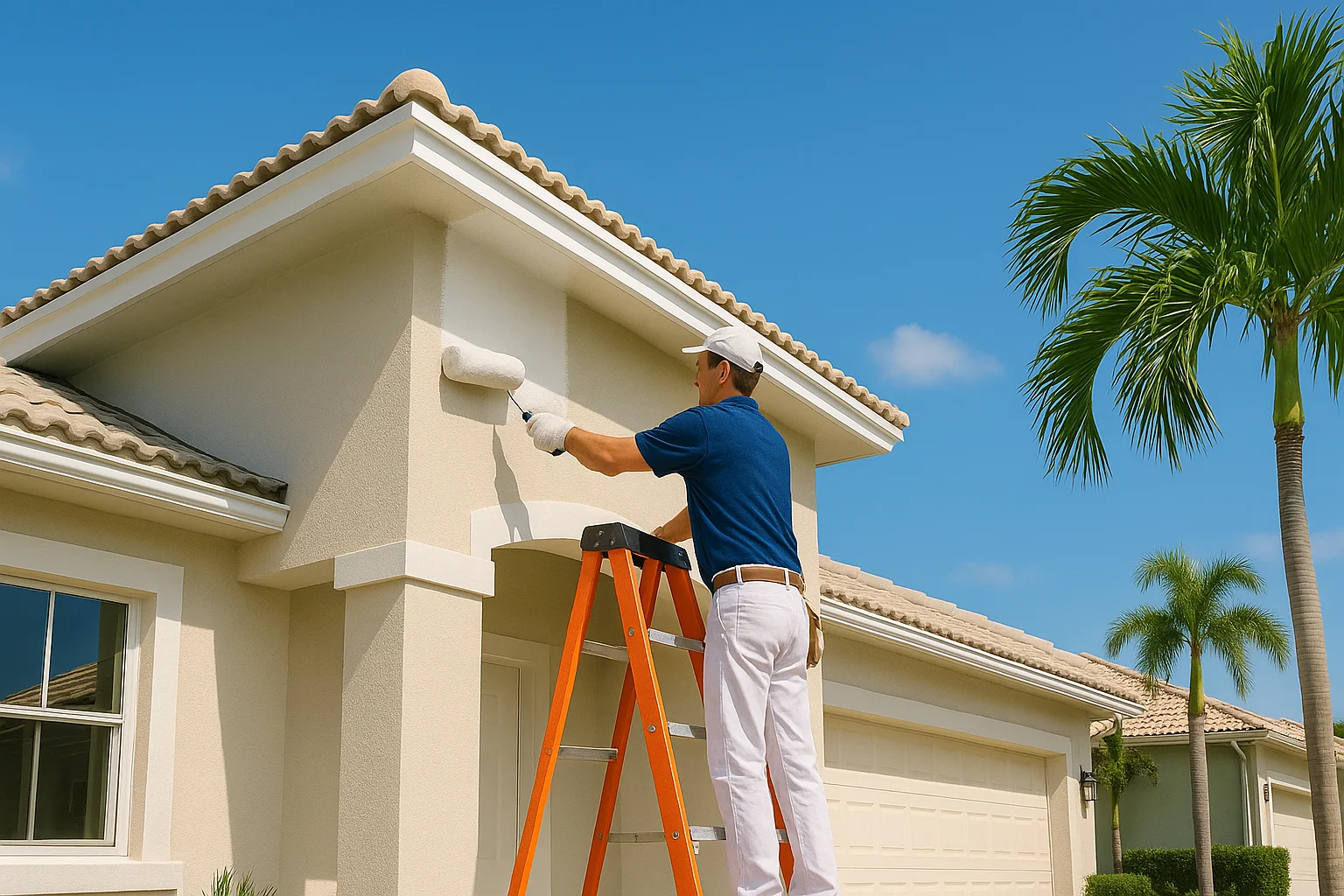Professional exterior house painting in Miami