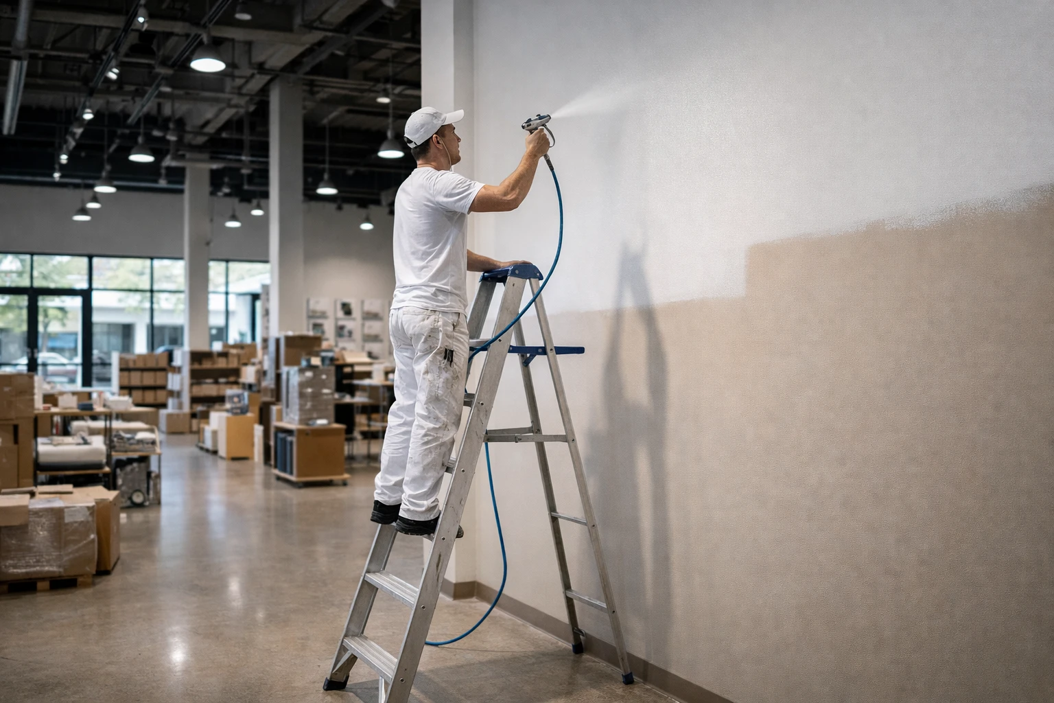 Commercial painting project